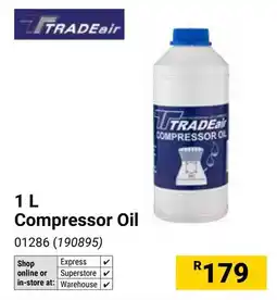 Builders Warehouse TRADEair Compressor Oil offer