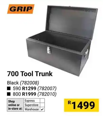 Builders Warehouse GRIP 700 Tool Trunk offer