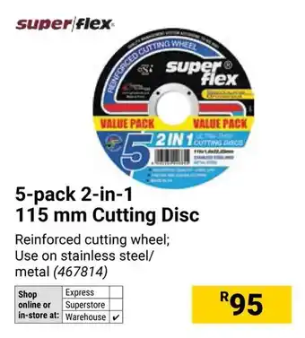 Builders Warehouse Super Flex 2-in-1 Cutting Disc offer