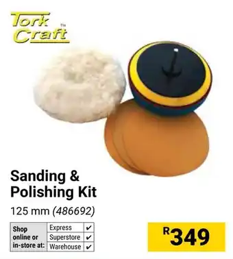 Builders Warehouse Tork Craft Sanding & Polishing Kit offer