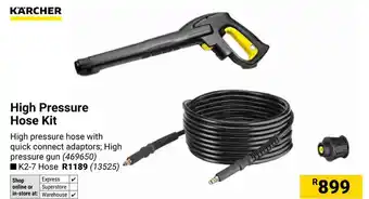 Builders Warehouse KARCHER High Pressure Hose Kit offer