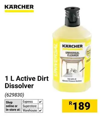 Builders Warehouse KARCHER Active Dirt Dissolver offer