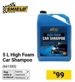 Builders Warehouse Shield High Foam Car Shampoo offer