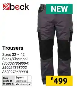 Builders Warehouse Beck Trousers offer