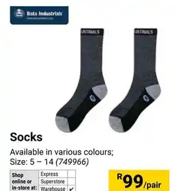Builders Warehouse Bata Industrials Socks offer