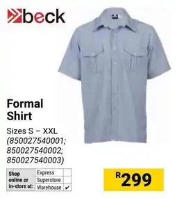 Builders Warehouse Beck Formal Shirt offer