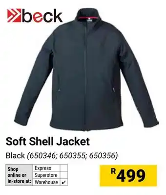 Builders Warehouse Beck Soft Shell Jacket offer