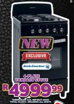 Lewis Kelvinator 4-plate compact stove offer