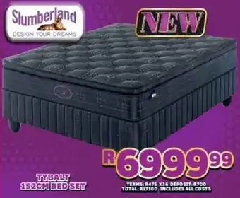 Lewis Slumberland tybalt 152cm bed set offer