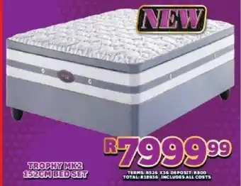 Lewis Slumberland trophy mk2 152cm bed set offer