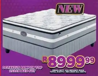 Lewis Slumberland octavius pamper top 152cm bed set offer