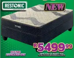 Lewis Restonic keetah 137cm bed set offer