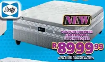 Lewis Sealy posture premier harrier mk2 152cm bed set offer