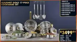 Lewis Gourmet gold cookware set offer