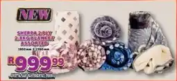 Lewis Sherpa 2ply blanket assorted offer
