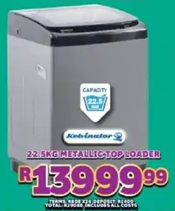 Lewis Kelvinator metallic top loader offer