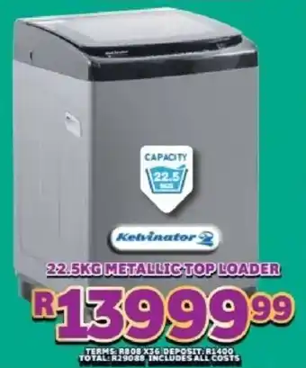 Lewis Kelvinator metallic top loader offer