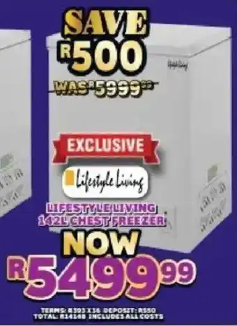 Lewis Lifestyle living chest freezer offer