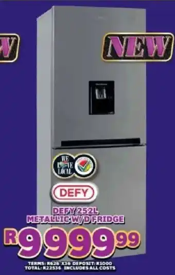 Lewis Defy metallic w/d fridge offer