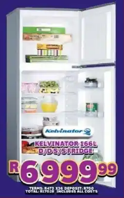 Lewis Kelvinator double door s/s fridge offer