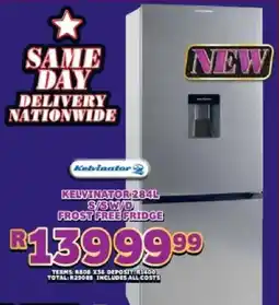 Lewis Kelvinator s/s w/d frost free fridge offer