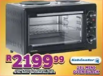 Lewis Kelvinator mini oven black offer