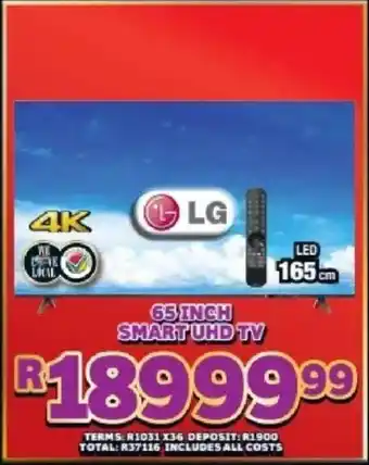 Lewis LG 65 inch smart uhd tv offer