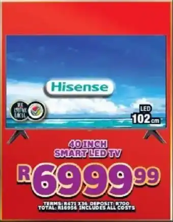 Lewis Hisense 40 inch smart led tv offer