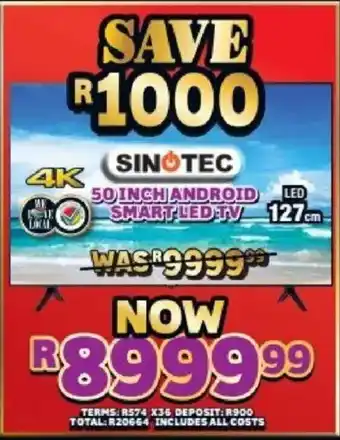 Lewis Sinotec 50 inch android led smart led tv offer