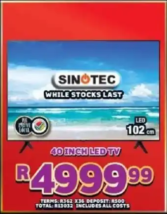 Lewis Sinotec 40 inch led tv offer