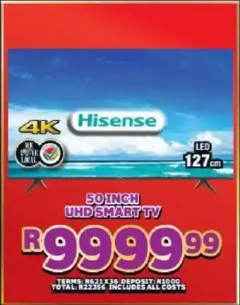 Lewis Hisense 50 inch uhd smart tv offer