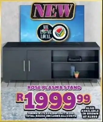 Lewis Rose plasma stand offer