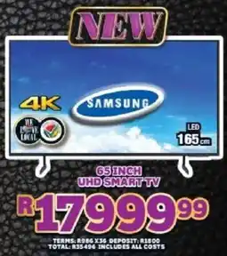 Lewis Samsung 65 inch uhd smart tv offer