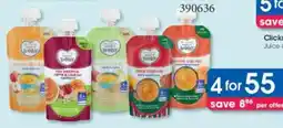 Clicks Clicks Made 4 Baby Puree Pouches with Oats, Rice or Meat offer