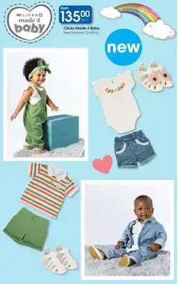 Clicks Clicks Made 4 Baby New Summer Clothing offer