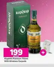 Game Klipdrift Premium 750ml With Wireless Earpods-Per Set offer