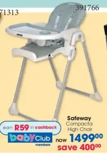 Clicks Safeway Compacta High Chair offer