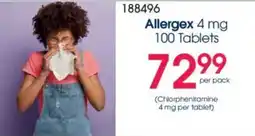 Clicks Allergex 4 mg offer