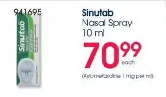 Clicks Sinutab Nasal Spray offer