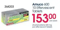 Clicks Amuco 600 10 Effervescent Tablets offer