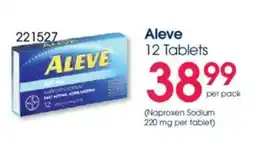 Clicks Aleve offer