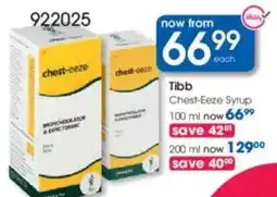 Clicks Tibb Chest-Eeze Syrup offer