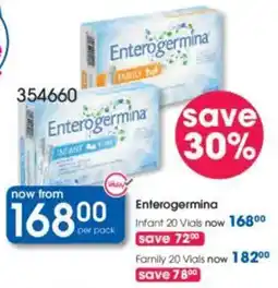 Clicks Enterogermina Infant 20 Vials offer
