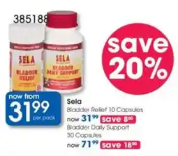 Clicks Sela Bladder Relief offer