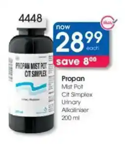 Clicks Propan Mist Pot Cif Simplex Urinary Alkaliniser offer