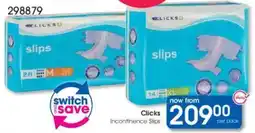 Clicks Clicks Incontinence Slips offer