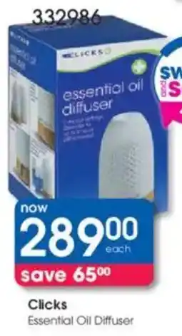 Clicks Clicks Essential Oil Diffuser offer