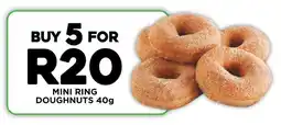 Fresh Stop Mini ring doughnuts offer