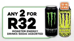 Fresh Stop Monster energy drinks assorted offer