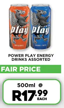 Fresh Stop Power play energy drinks assorted offer